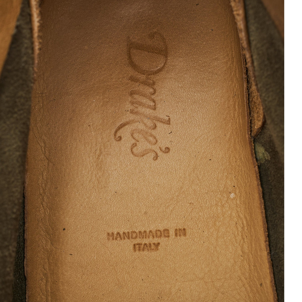 'Crosby' Green Suede Moc-Toe Chukka Boots UK 7.5