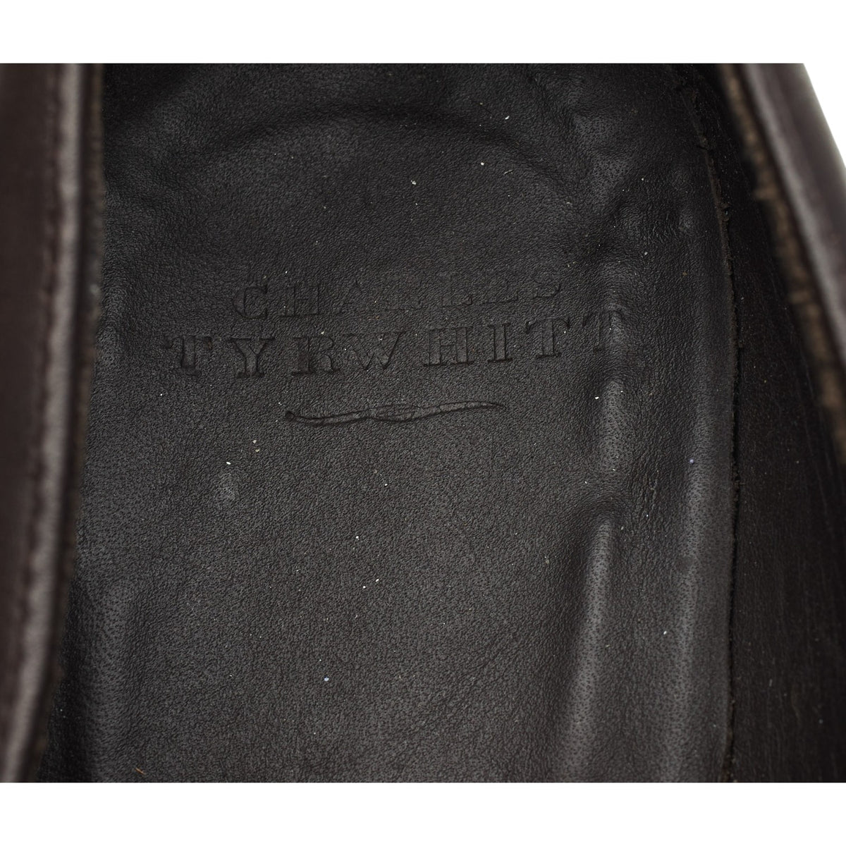 Dark Brown Leather Tassel Loafers UK 9