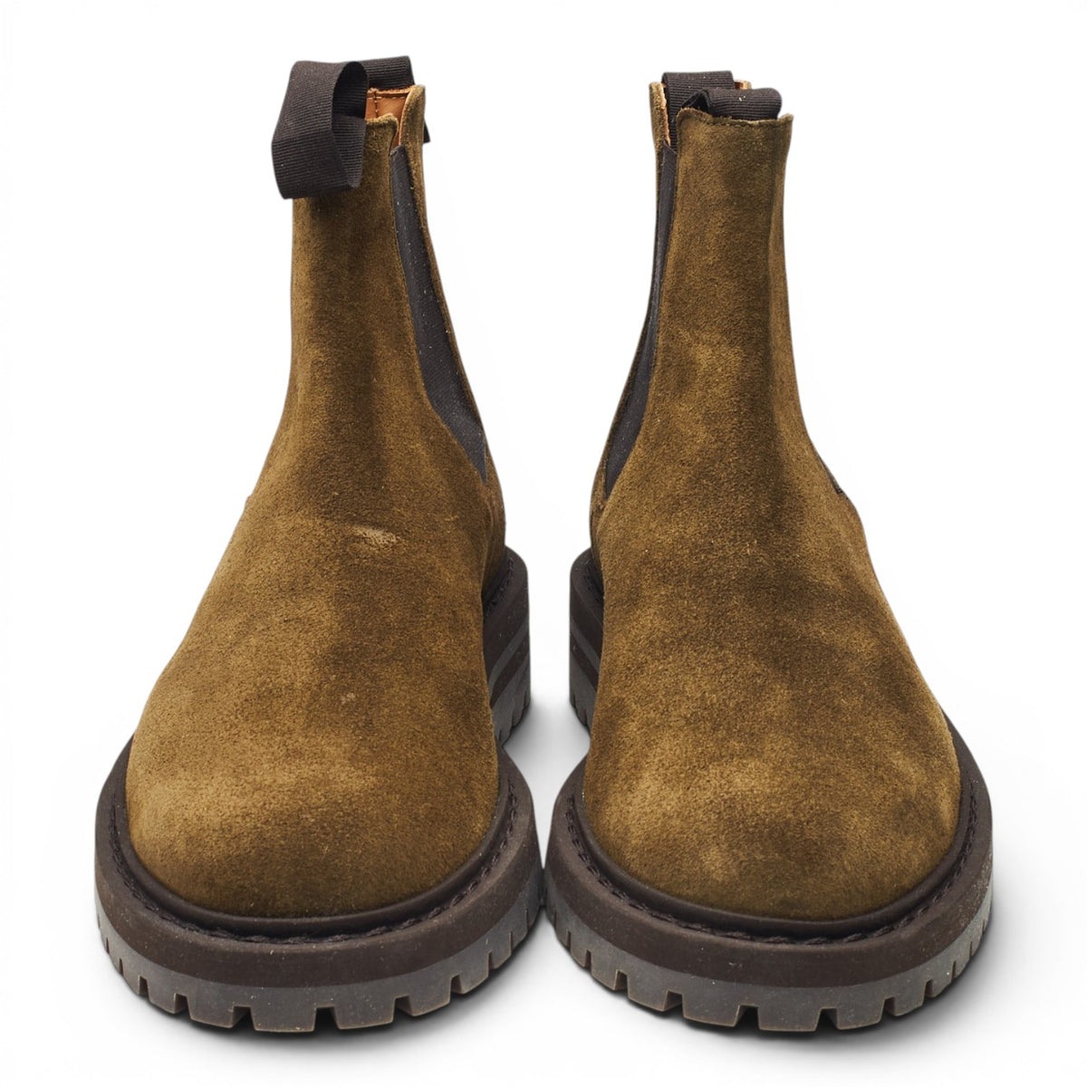 Dark Green Suede Chelsea Boots UK 6 EU 40