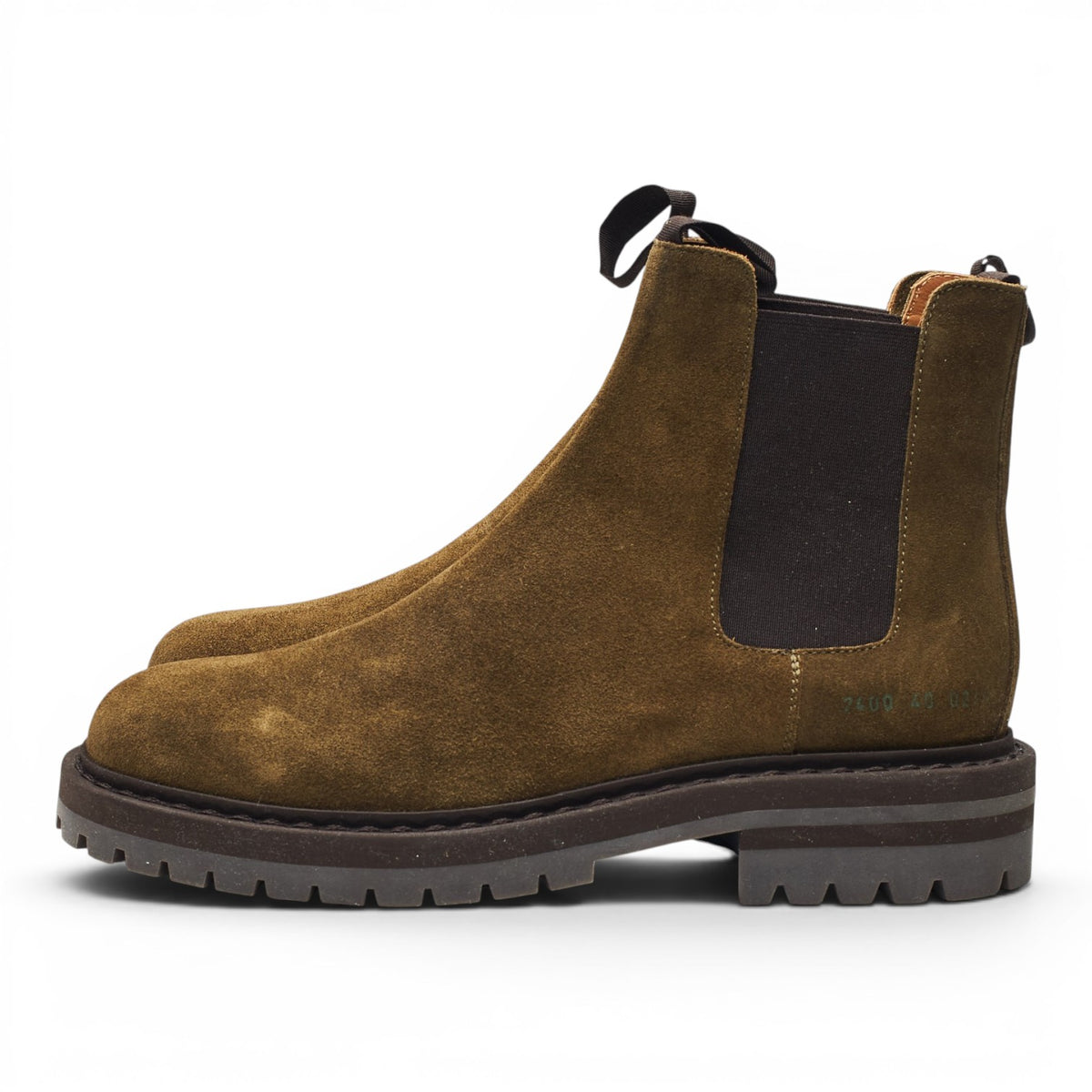 Dark Green Suede Chelsea Boots UK 6 EU 40