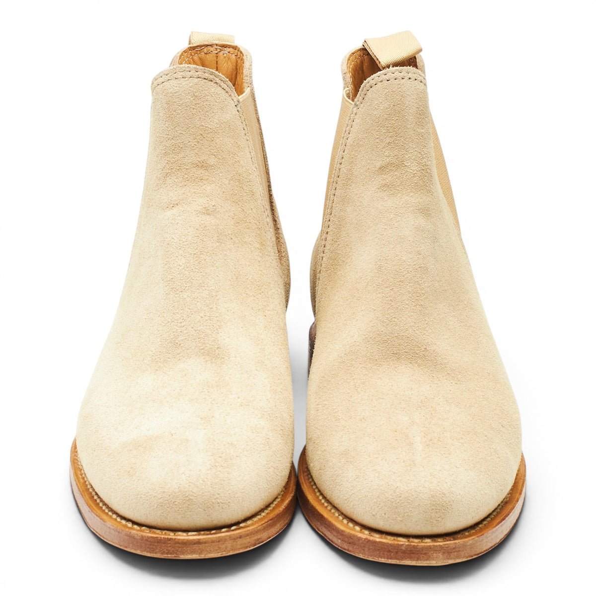 Beige Suede Chelsea Boots UK 6.5