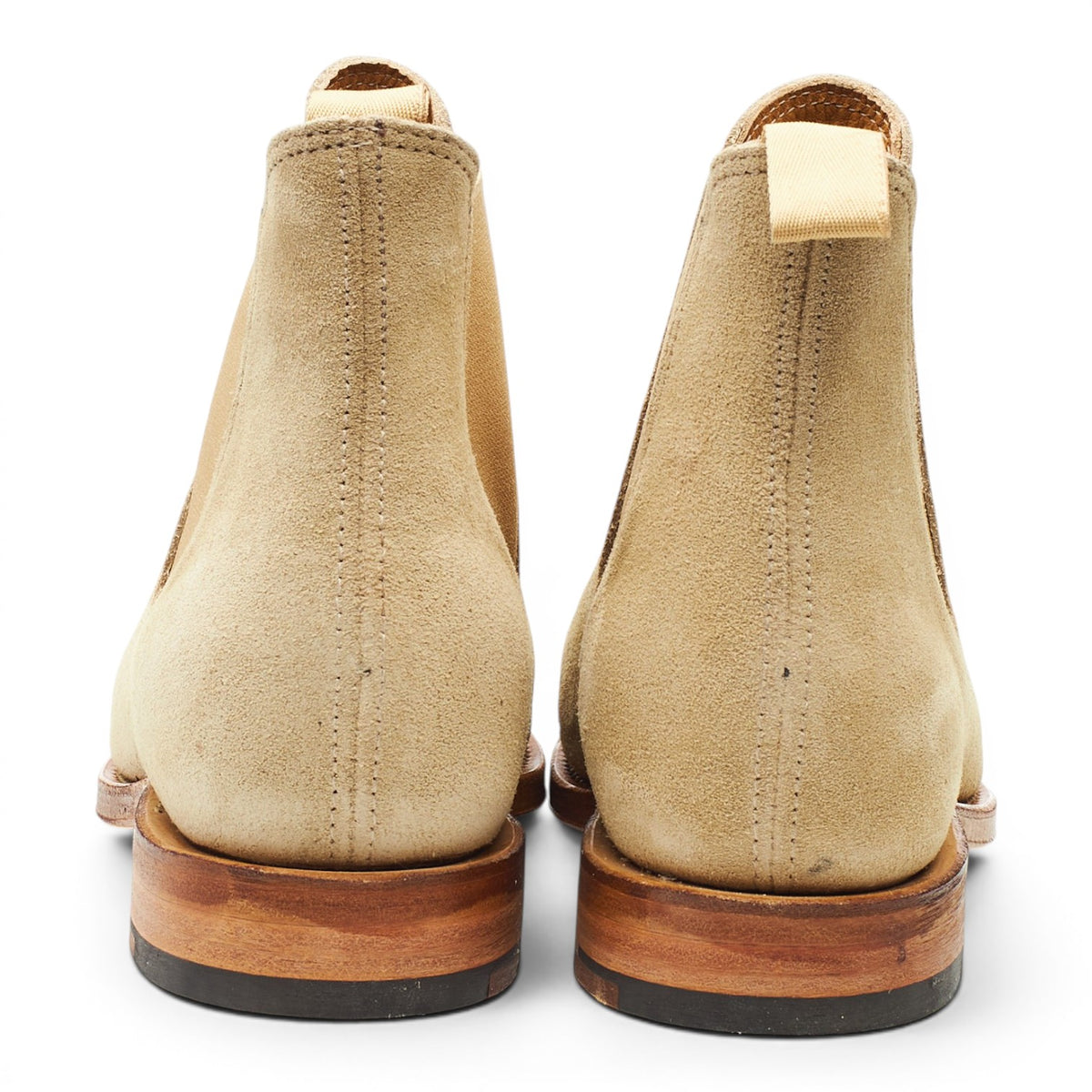 Beige Suede Chelsea Boots UK 6.5