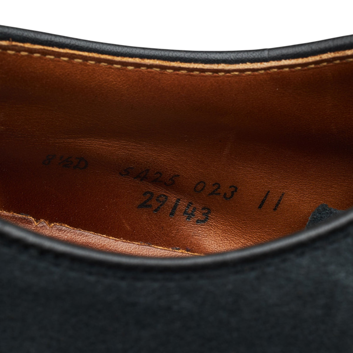'29143' Navy Blue Suede Derby UK 7.5 US 8.5 D