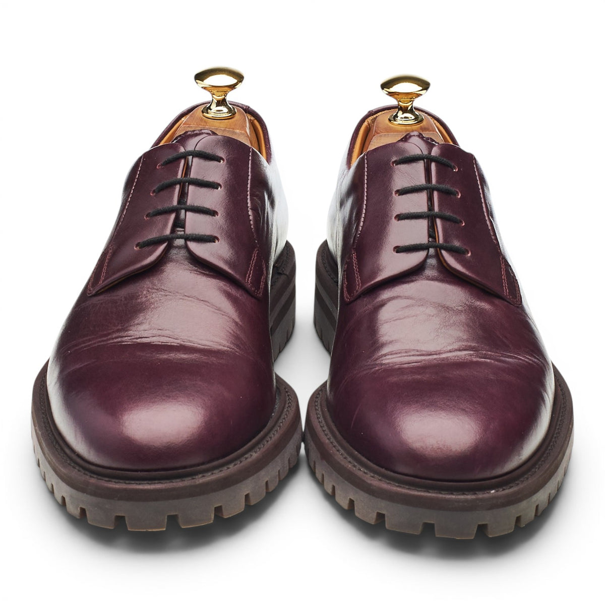 Burgundy Leather Derby UK 6 EU 40