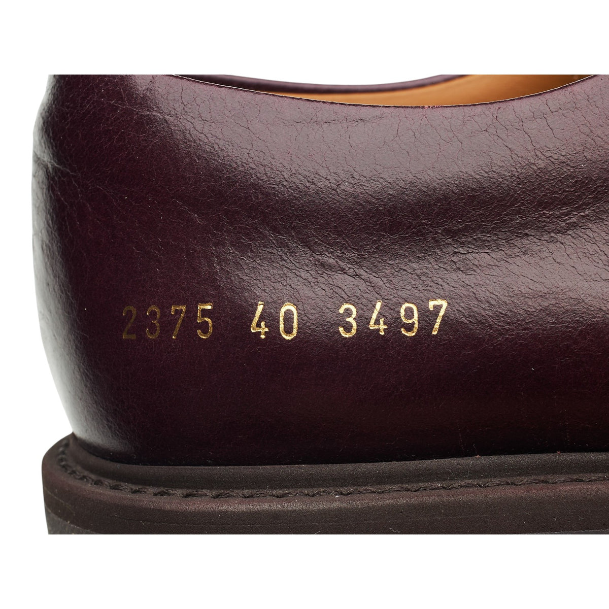 Burgundy Leather Derby UK 6 EU 40
