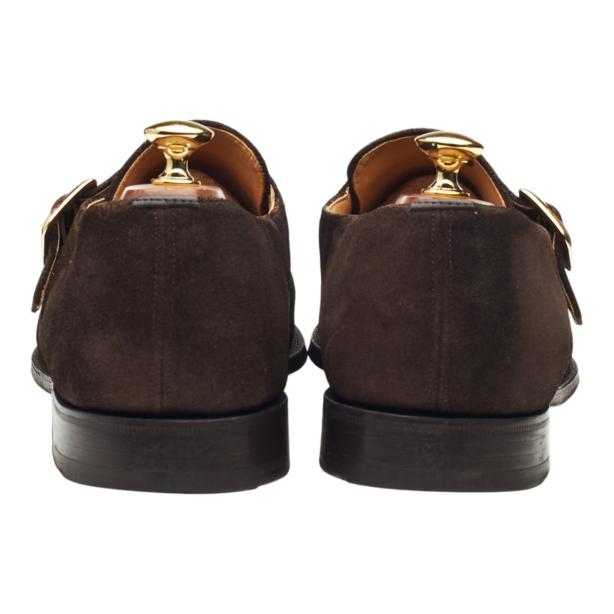 'Sydney' Dark Brown Suede Single Monk Strap UK 9.5 G