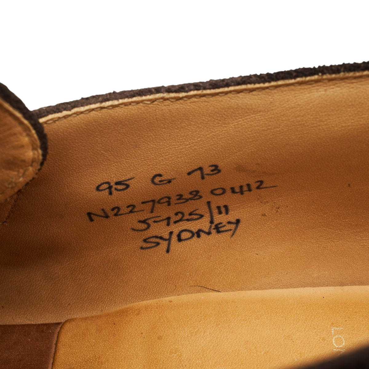 'Sydney' Dark Brown Suede Single Monk Strap UK 9.5 G