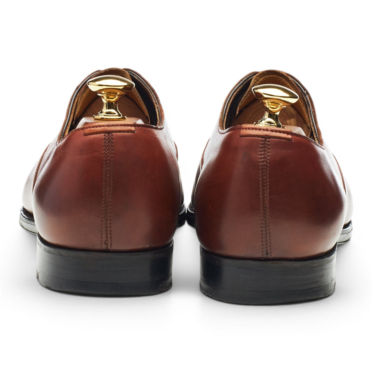 Bullock & Jones 'Chelsea' Tan Brown Leather Oxford UK 7.5 D