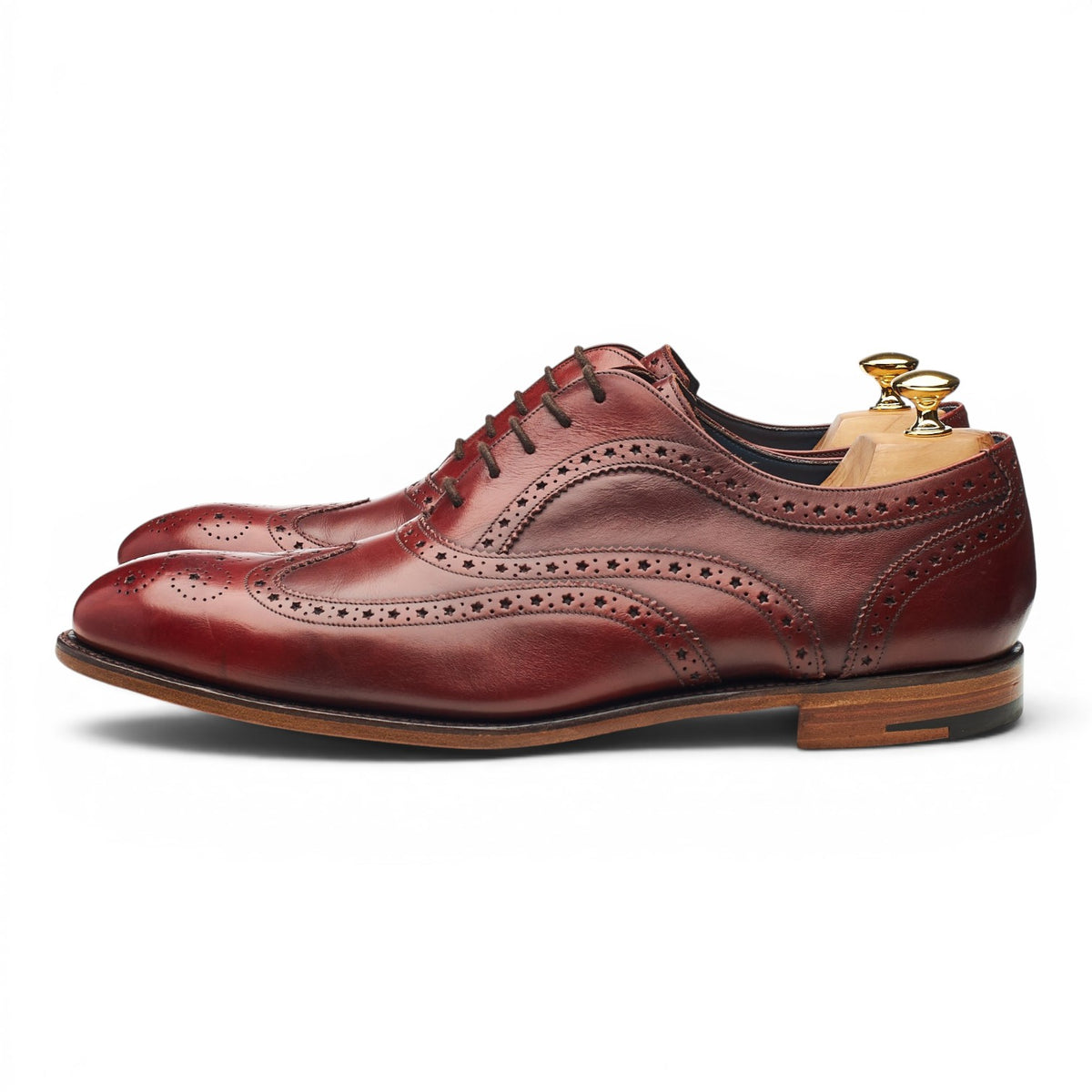 'Jensen' Burgundy Leather Brogues UK 10.5 F