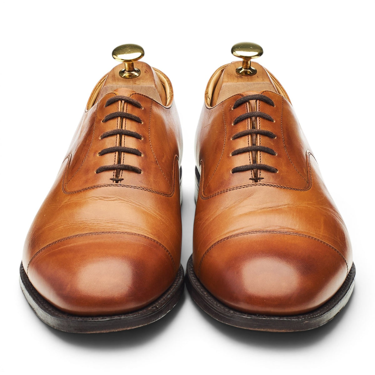 'Balmoral' Tan Brown Leather Oxford UK 8 G