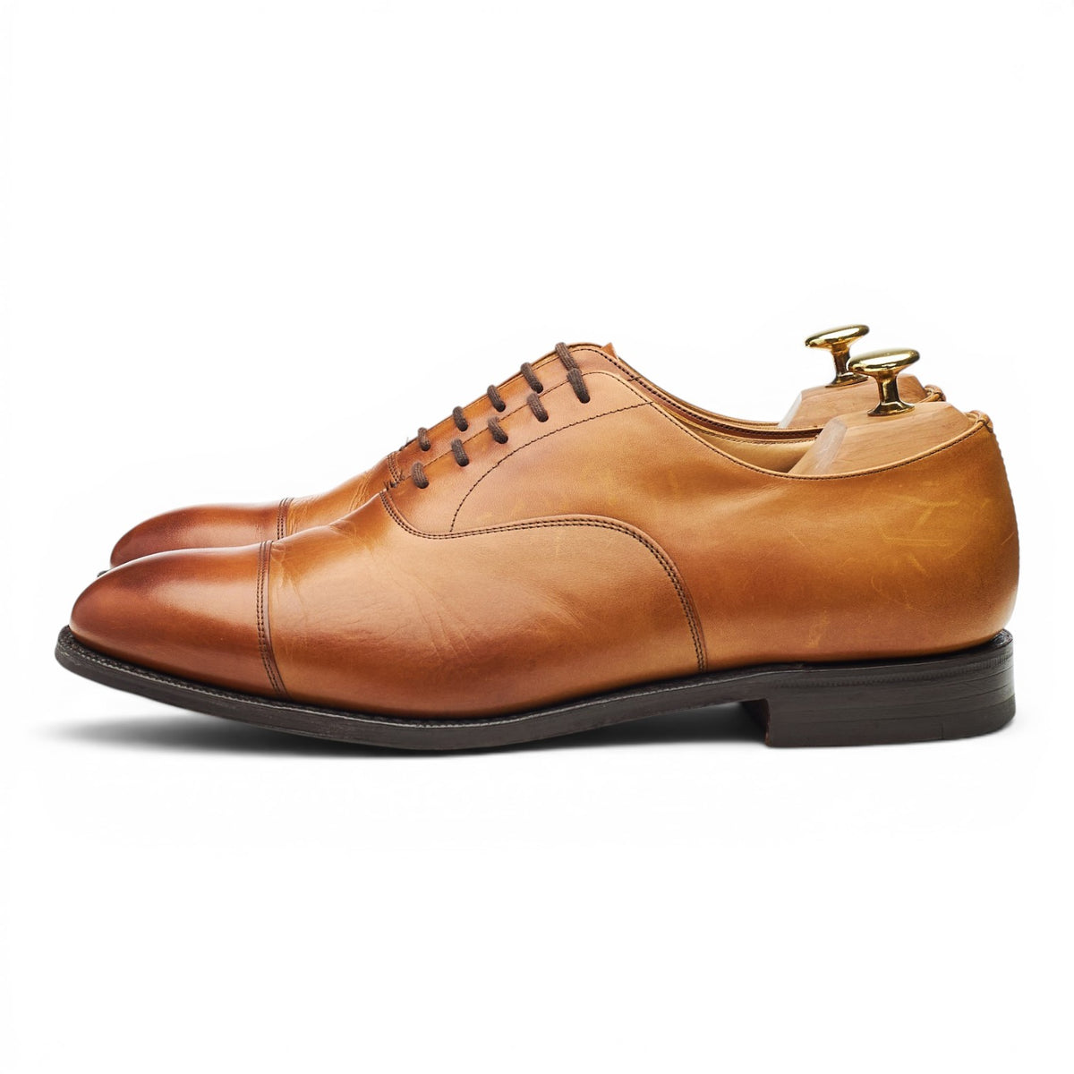 'Balmoral' Tan Brown Leather Oxford UK 8 G