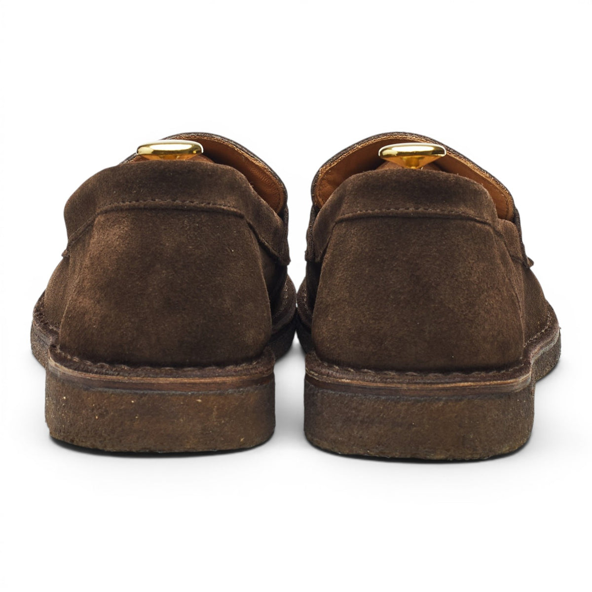 'Canal' Brown Suede Loafers UK 8