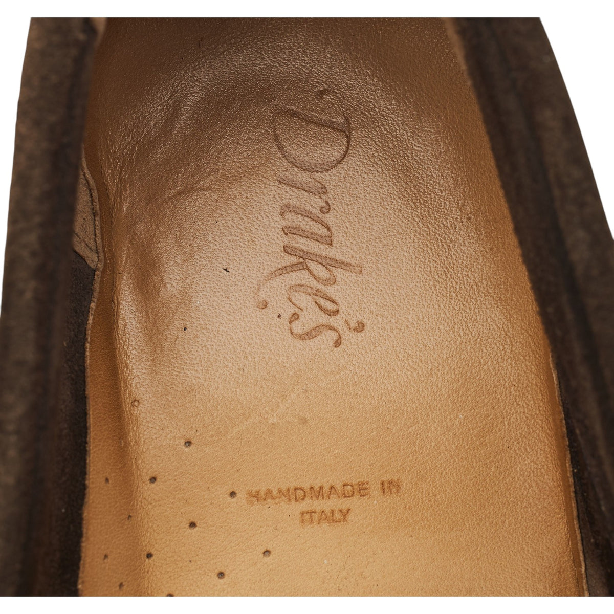 'Canal' Brown Suede Loafers UK 8