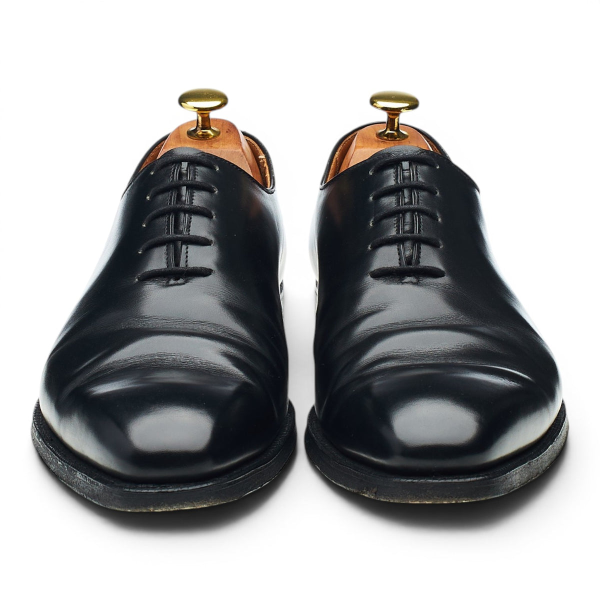 'Alex' Black Leather Wholecut Oxford UK 8 E