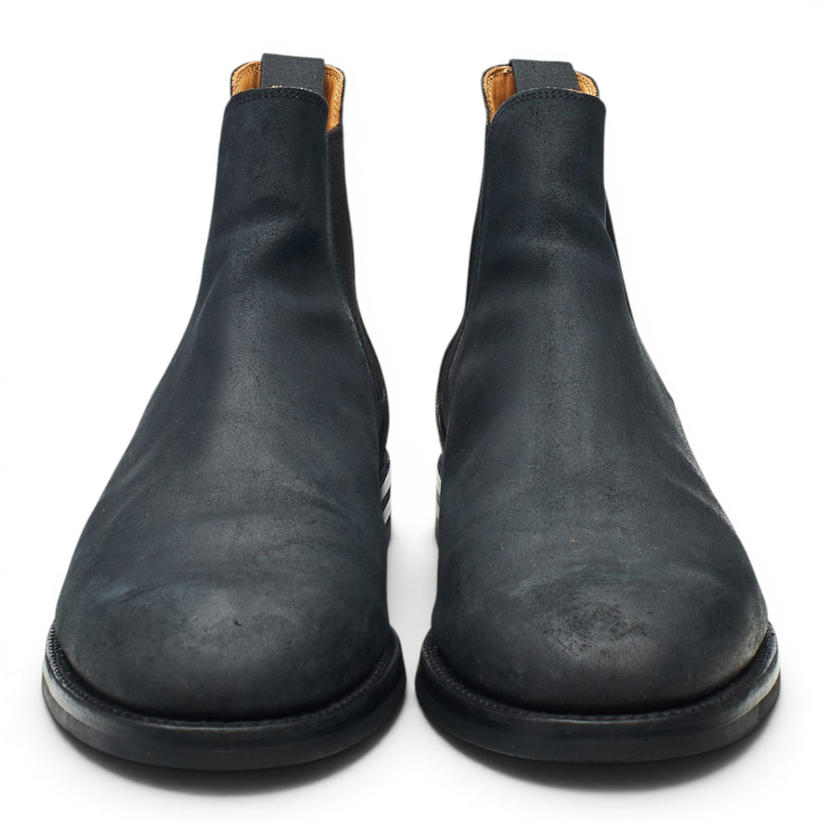 'Chelsea 5' Black Rough-Out Suede Chelsea Boots UK 10.5 E
