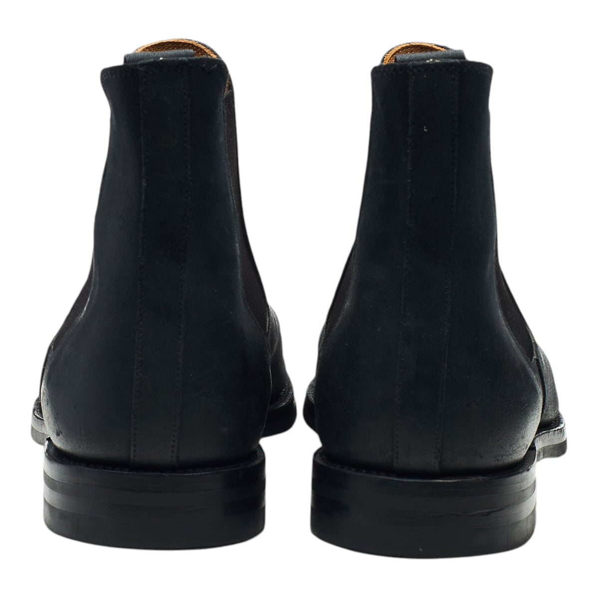 'Chelsea 5' Black Rough-Out Suede Chelsea Boots UK 10.5 E