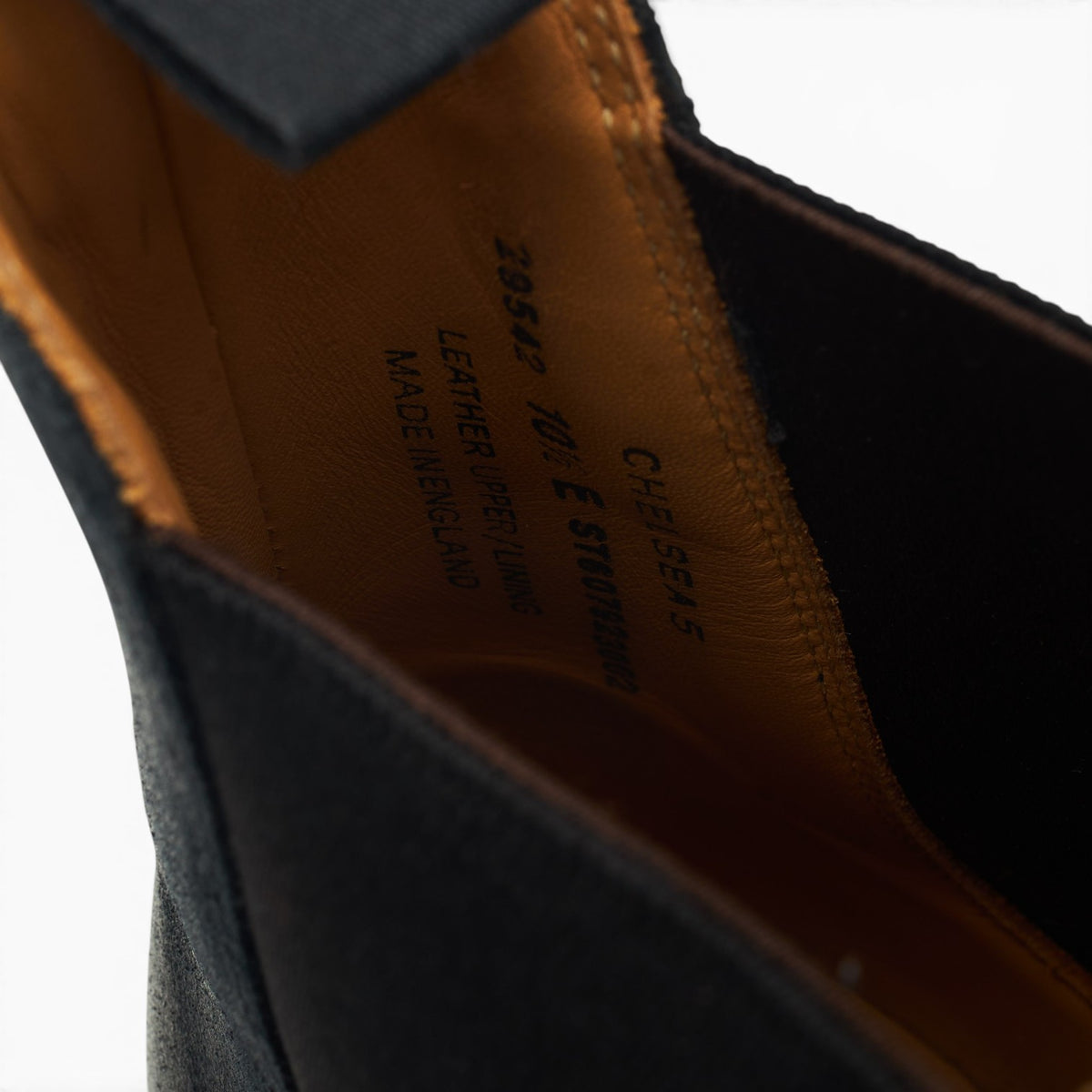 'Chelsea 5' Black Rough-Out Suede Chelsea Boots UK 10.5 E