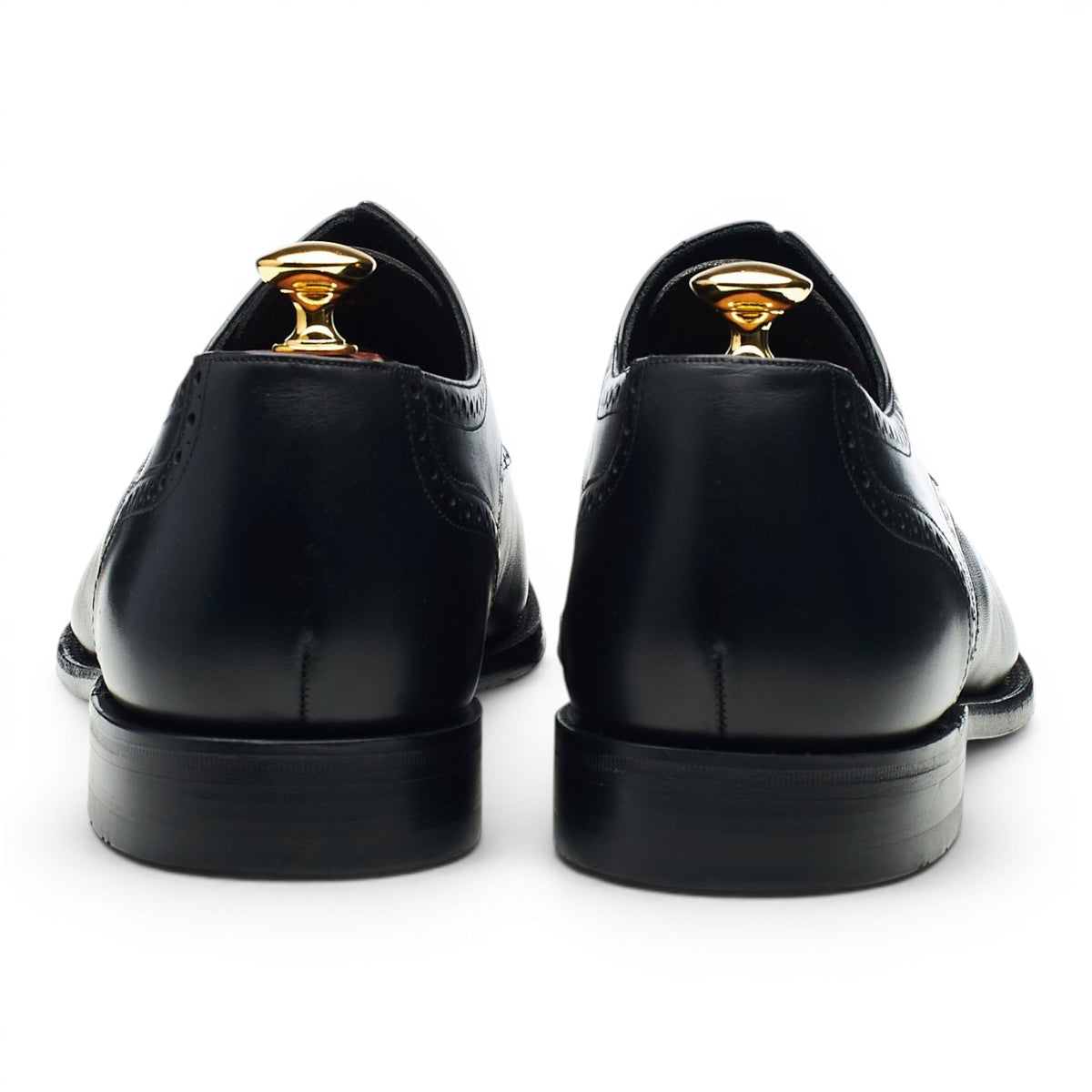 'Nuffield' Black Leather Derby Brogues UK 9.5 G