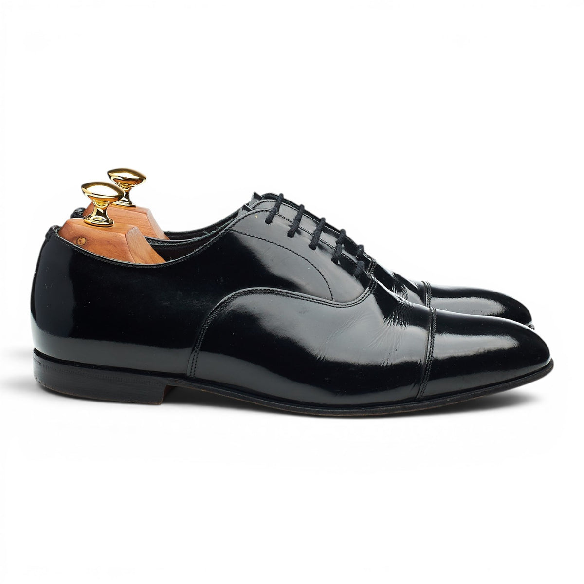'Sackville' Black Patent Leather Oxford UK 6.5 F