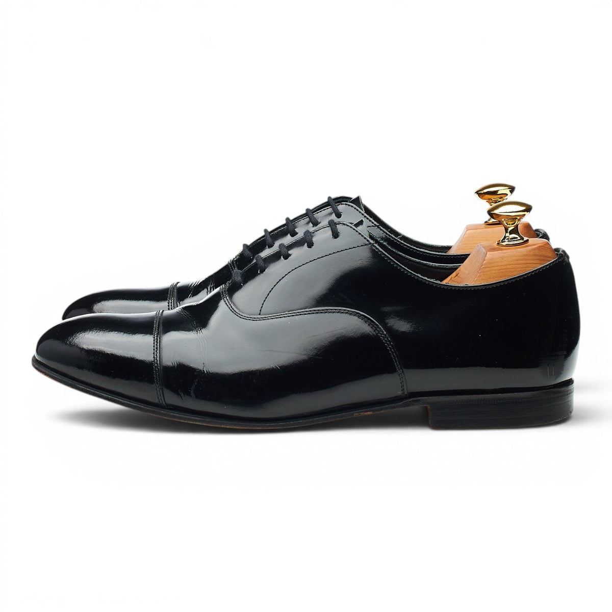 'Sackville' Black Patent Leather Oxford UK 6.5 F
