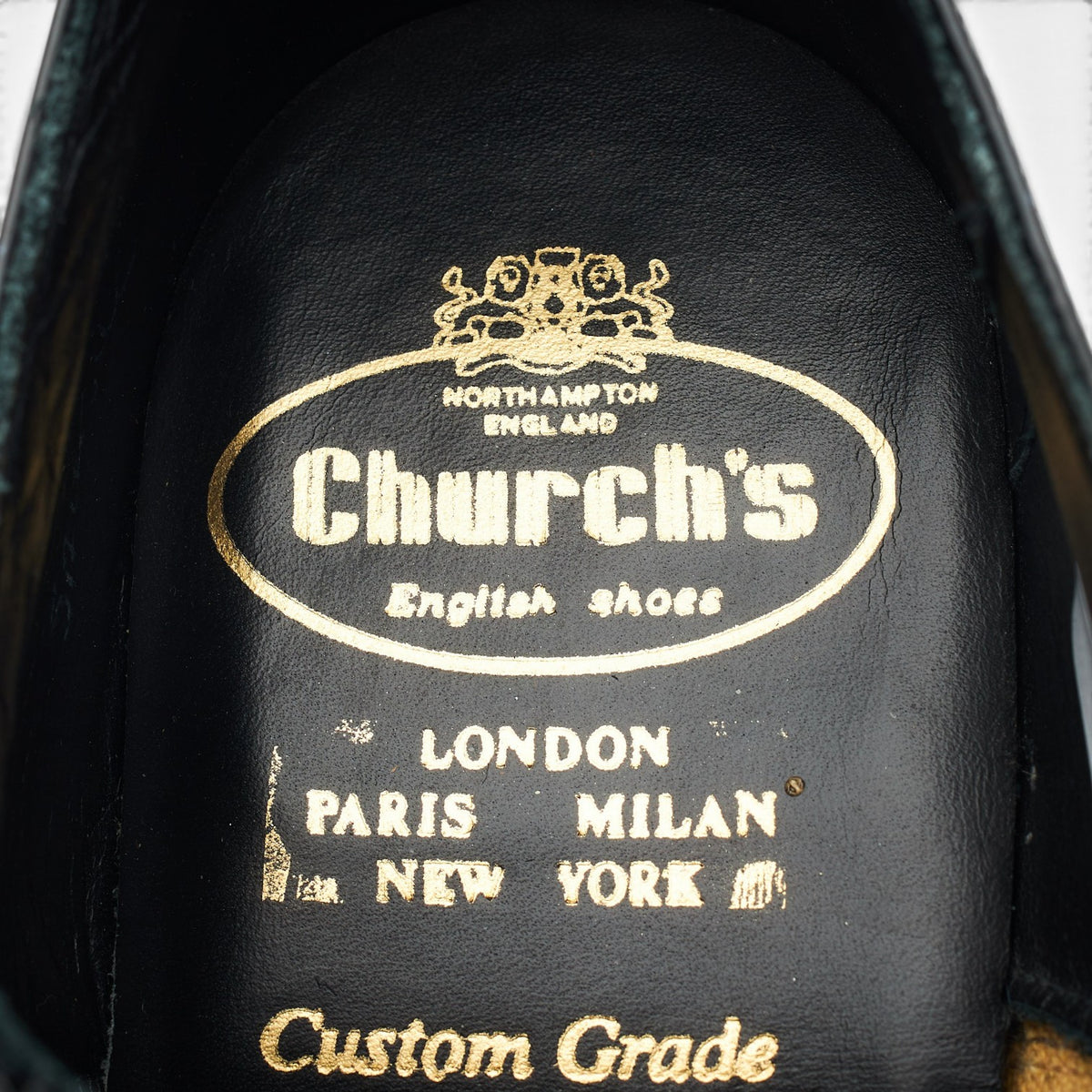 'Sackville' Black Patent Leather Oxford UK 6.5 F