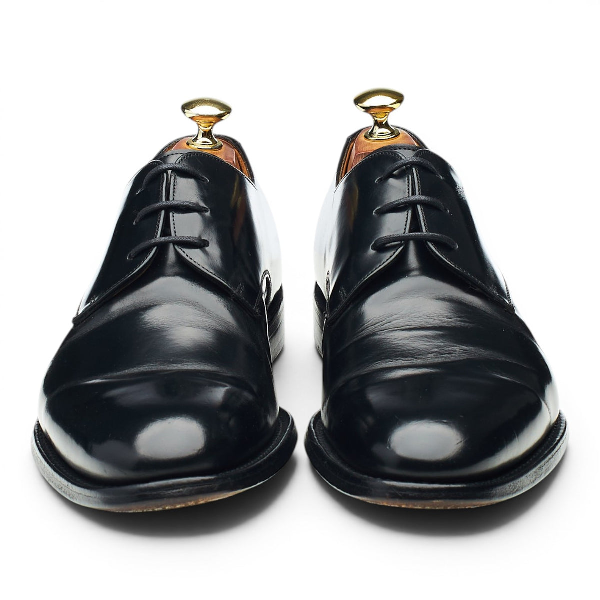 'Paris' Black Leather Derby UK 7.5 F