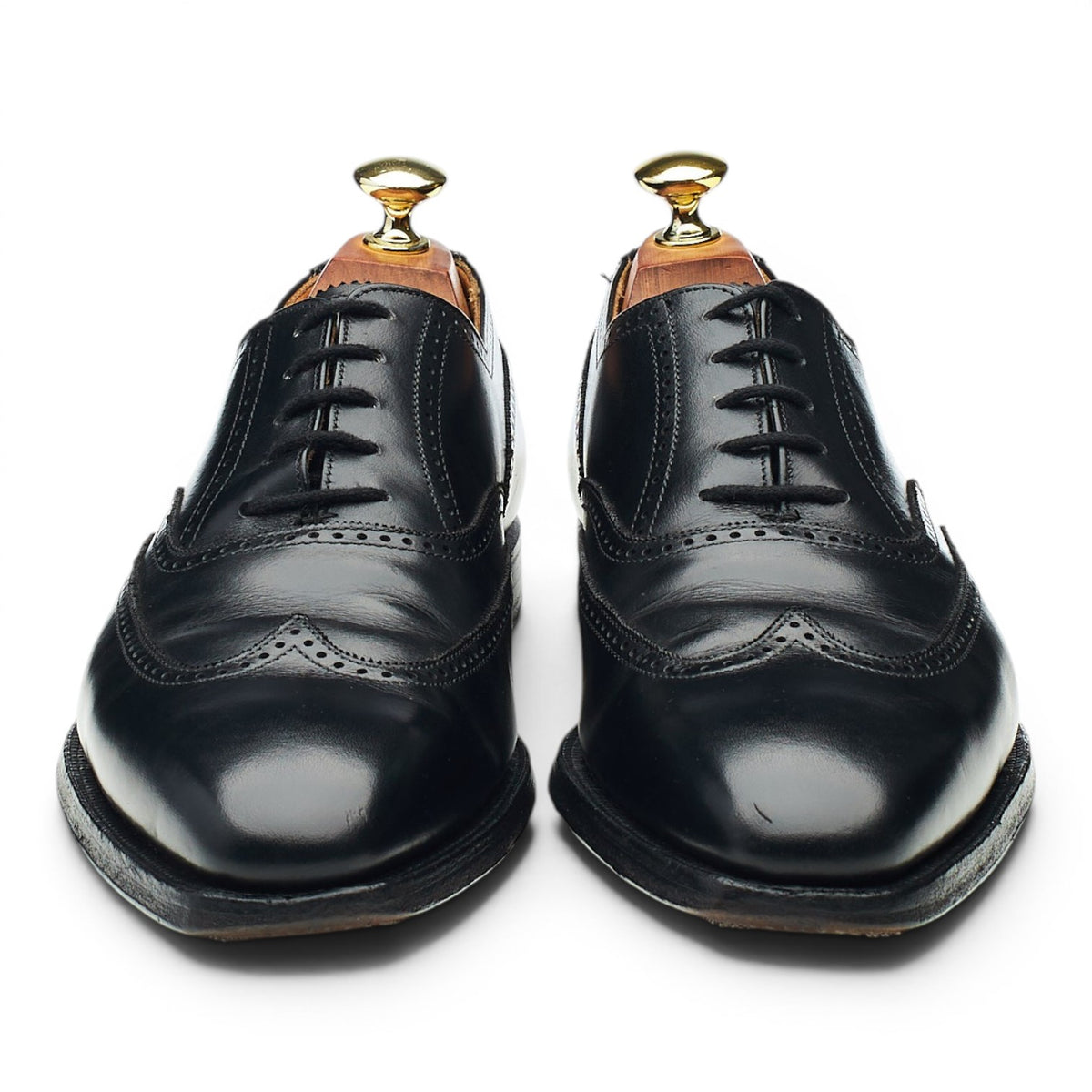 'Drummond' Black Leather Oxford Brogues UK 7 E