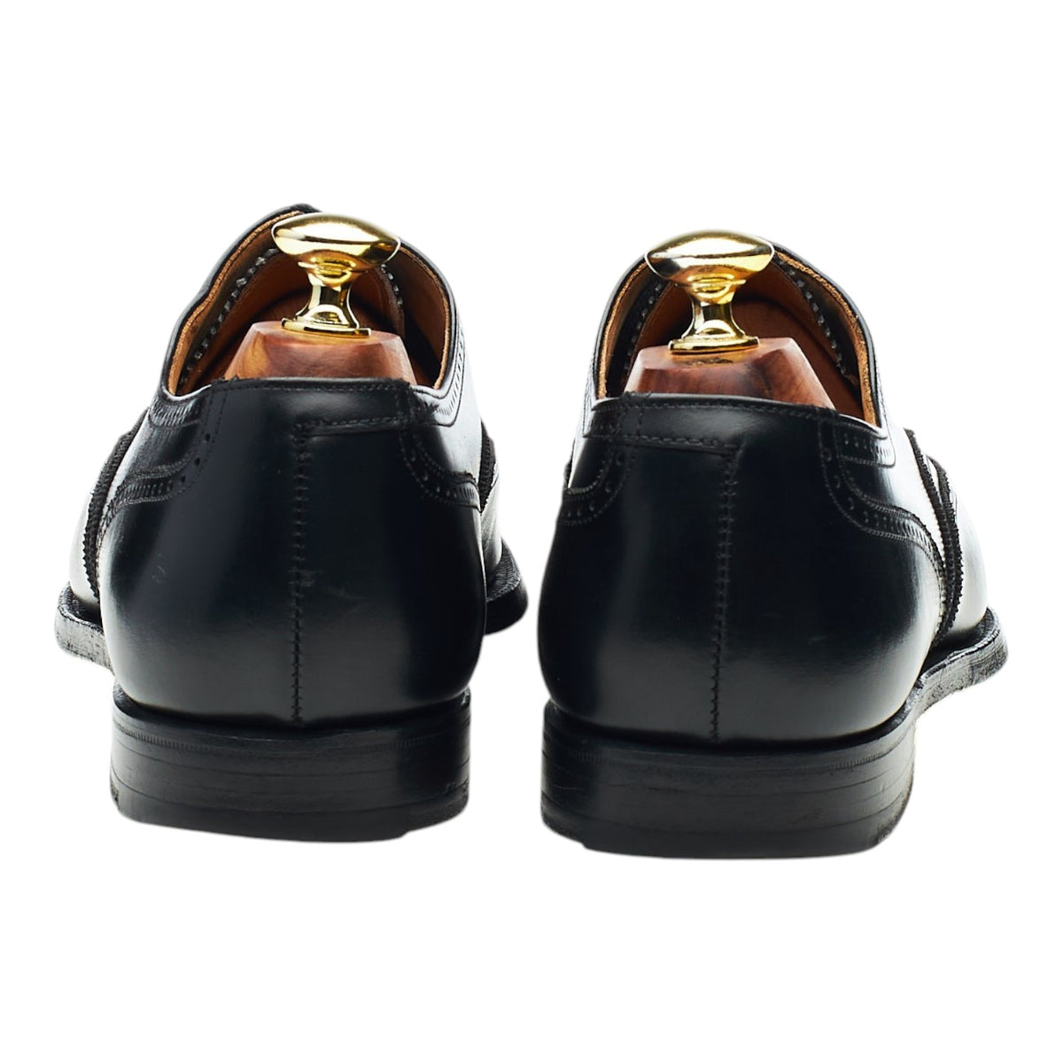 'Drummond' Black Leather Oxford Brogues UK 7 E