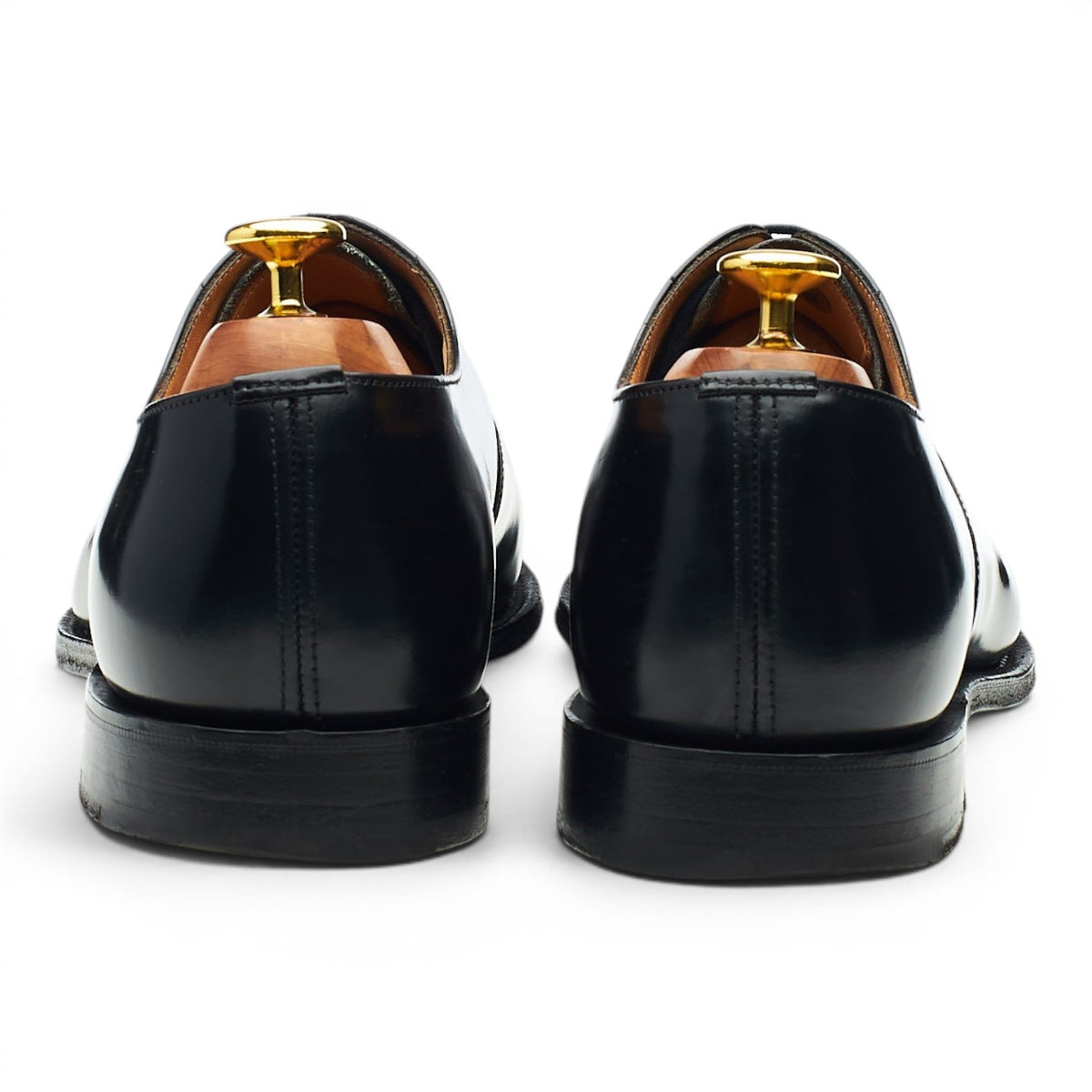'Consul' Black Leather Oxford UK 8 G