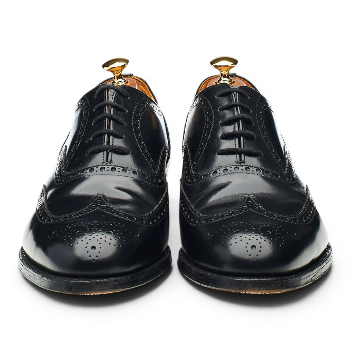'Hickstead' Black Leather Oxford Brogue UK 10 G