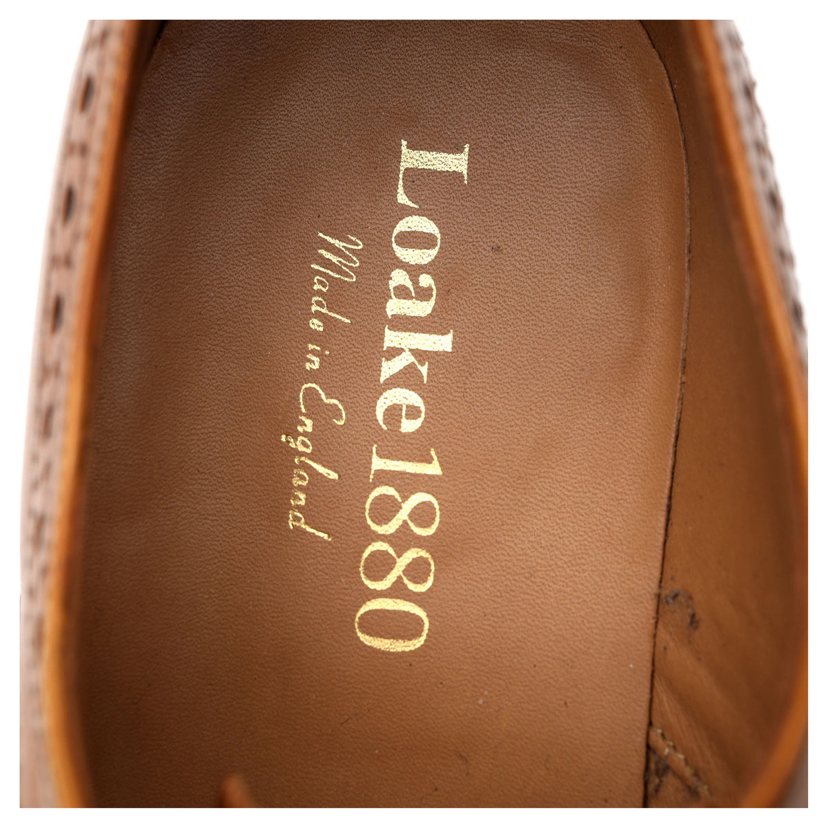 1880 &#39;Edward&#39; Tan Brown Leather Brogues UK 8.5 G