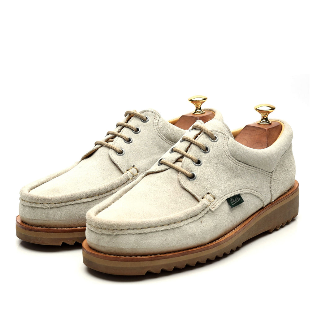 'Thiers' Cream Suede Deck Shoes UK 9 - Abbot's Shoes