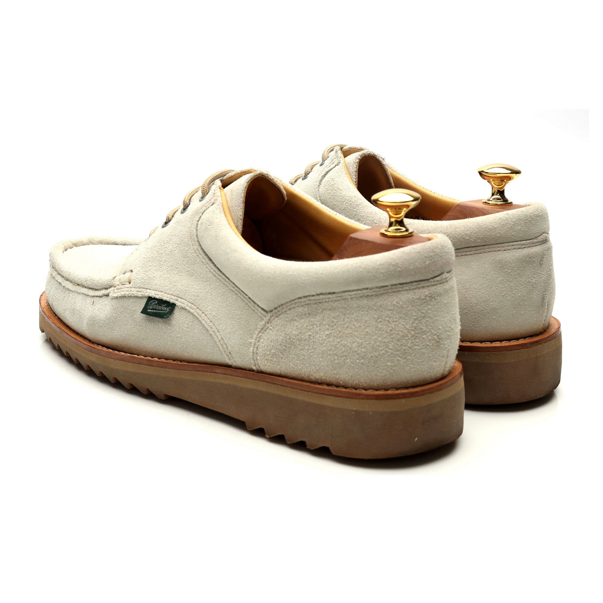 &#39;Thiers&#39; Cream Suede Deck Shoes UK 9