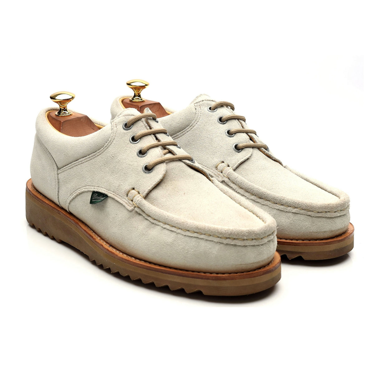 &#39;Thiers&#39; Cream Suede Deck Shoes UK 9