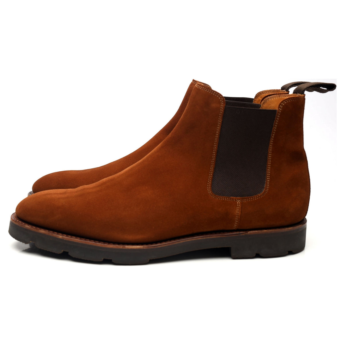 &#39;Lawry&#39; Snuff Brown Suede Boots UK 10 E