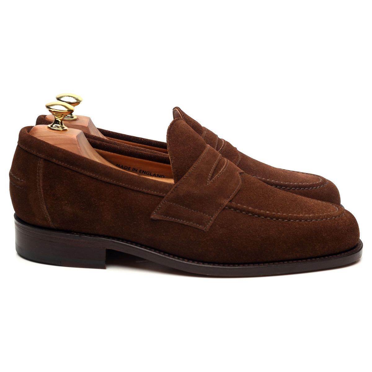 &#39;Aldwych&#39; Snuff Brown Suede Loafers UK 8 F