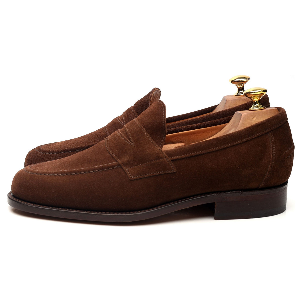 &#39;Aldwych&#39; Snuff Brown Suede Loafers UK 8 F