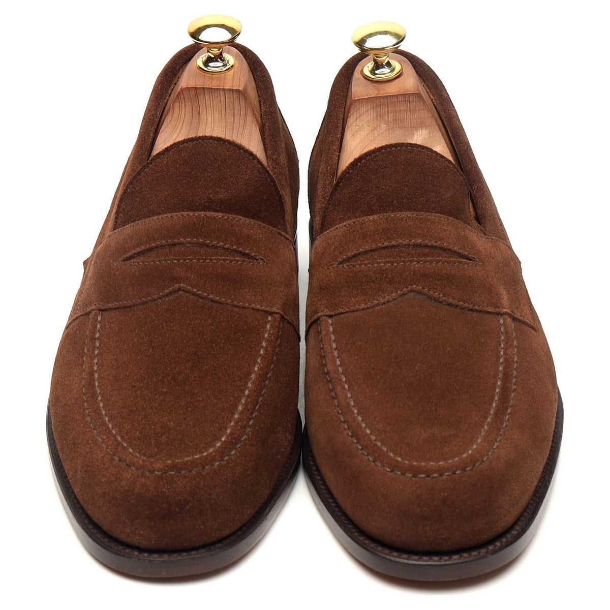 &#39;Aldwych&#39; Snuff Brown Suede Loafers UK 8 F