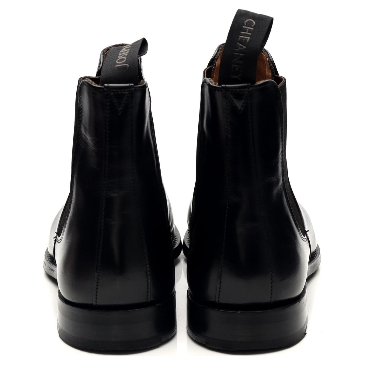 &#39;Godfrey&#39; Black Leather Chelsea Boots UK 9 F