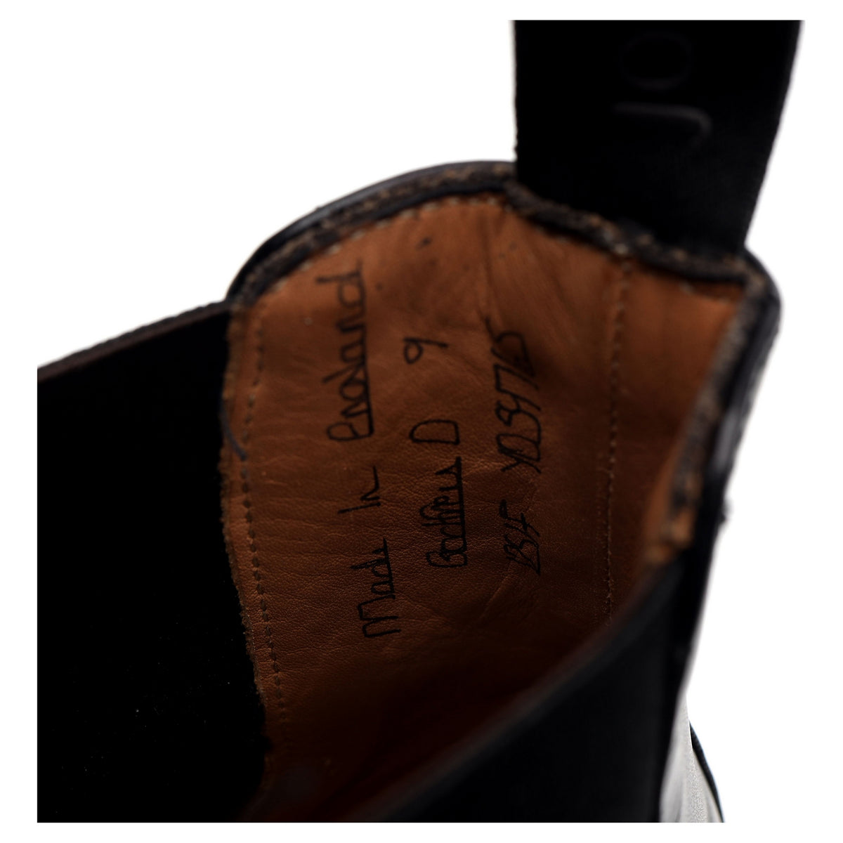 &#39;Godfrey&#39; Black Leather Chelsea Boots UK 9 F