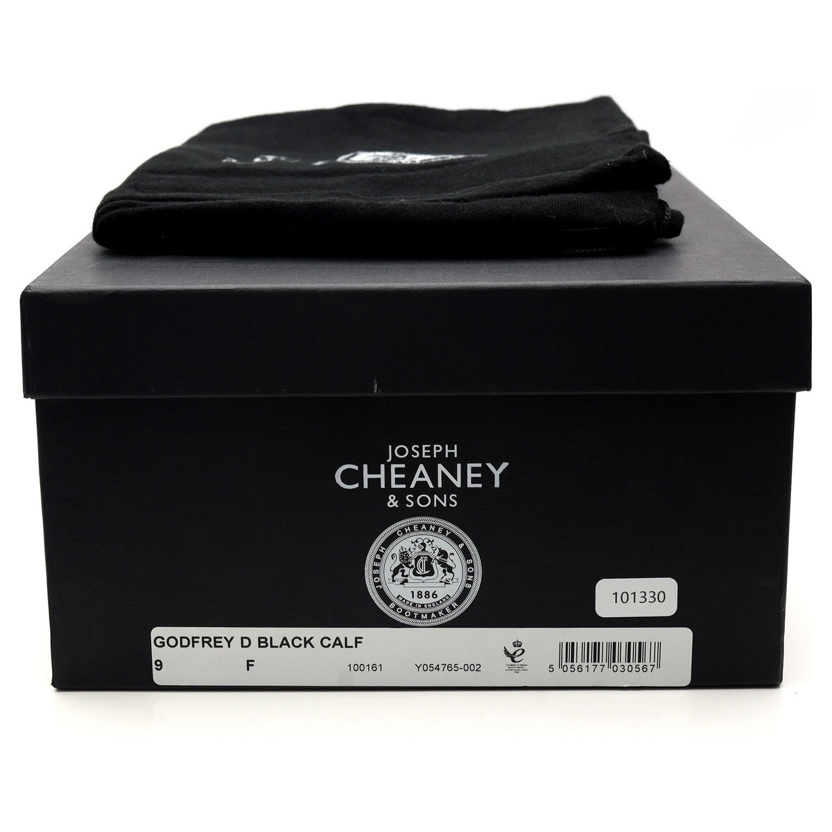 &#39;Godfrey&#39; Black Leather Chelsea Boots UK 9 F