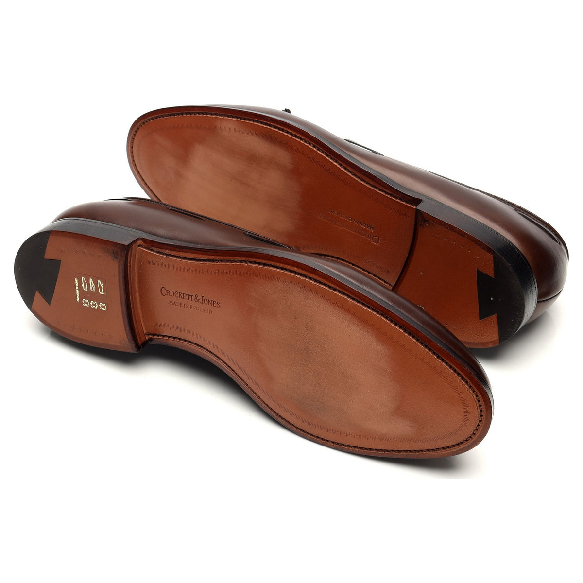 &#39;Cavendish 2&#39; Dark Brown Leather Tassel Loafers UK 7 E