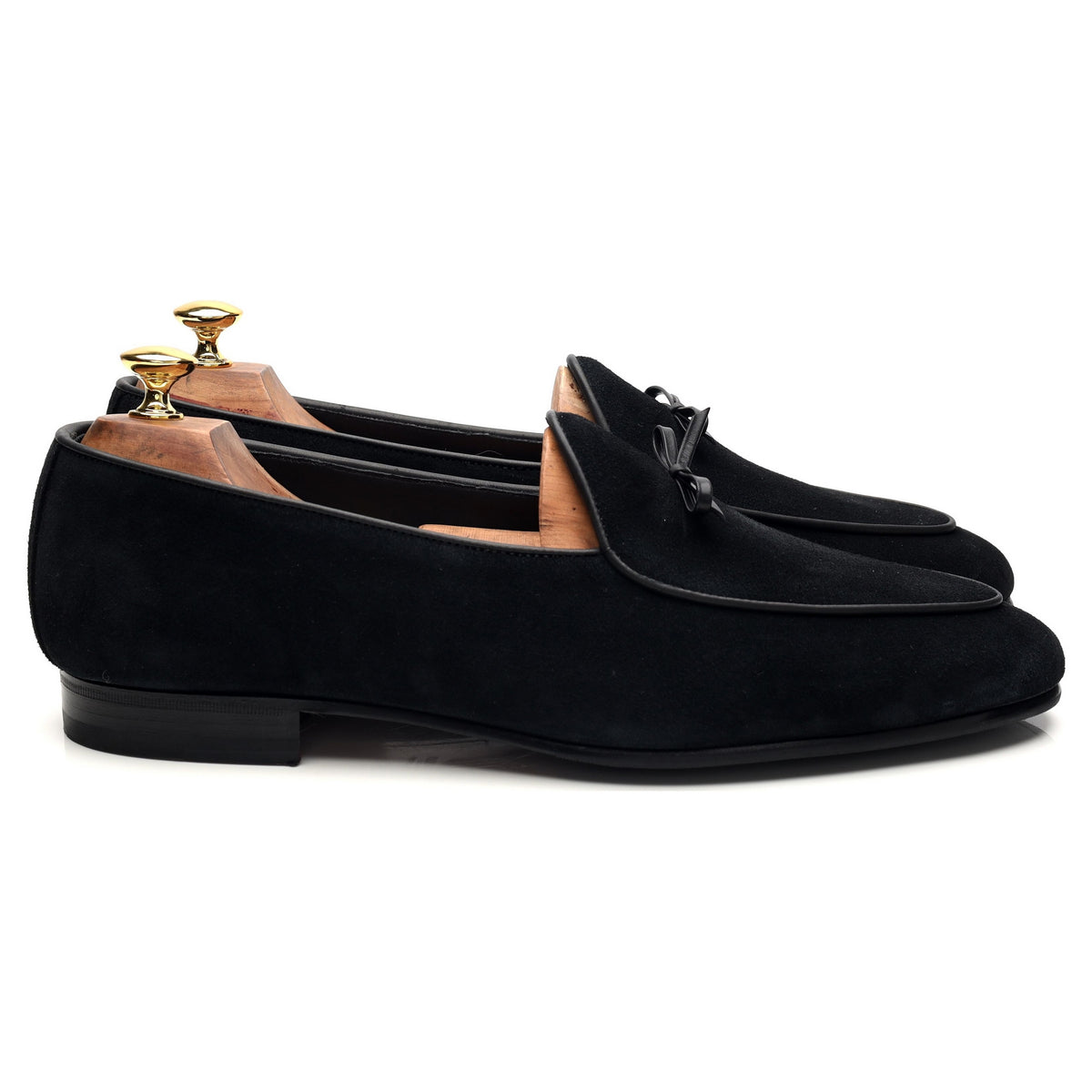 &#39;5424&#39; Black Suede Loafers UK 11 EU 45
