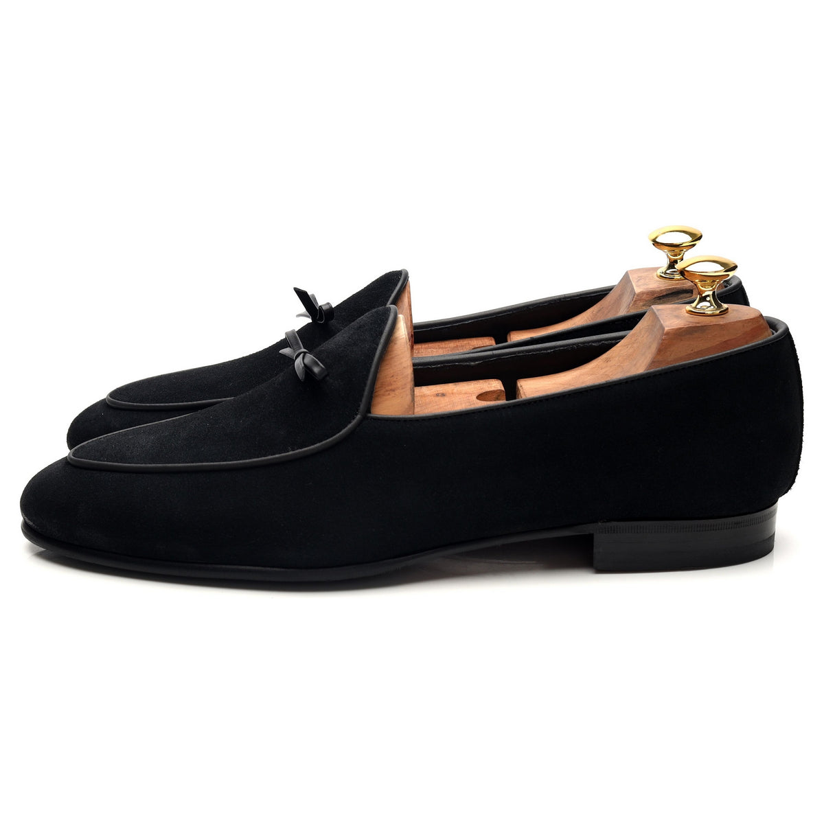 &#39;5424&#39; Black Suede Loafers UK 11 EU 45