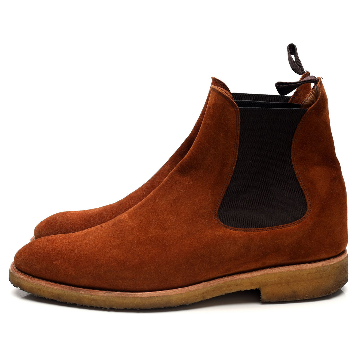 &#39;Alki&#39; Snuff Brown Suede Chelsea Boots UK 8 E