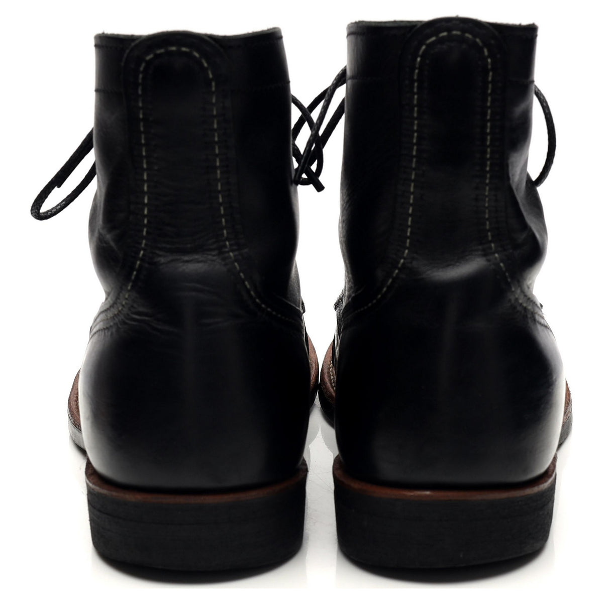 &#39;8084&#39; Black Leather Iron Ranger Boots UK 10 US 11 D