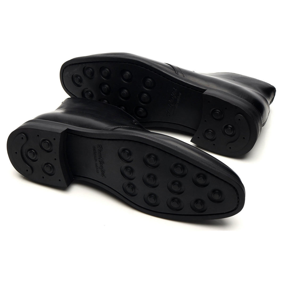 Black Leather Chukka Boots UK 7.5 F