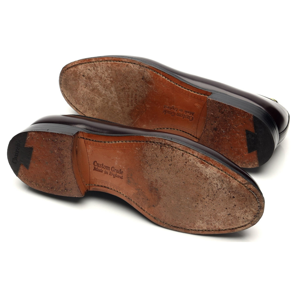 &#39;Keats ll&#39; Burgundy Leather Tassel Loafers UK 7.5 G