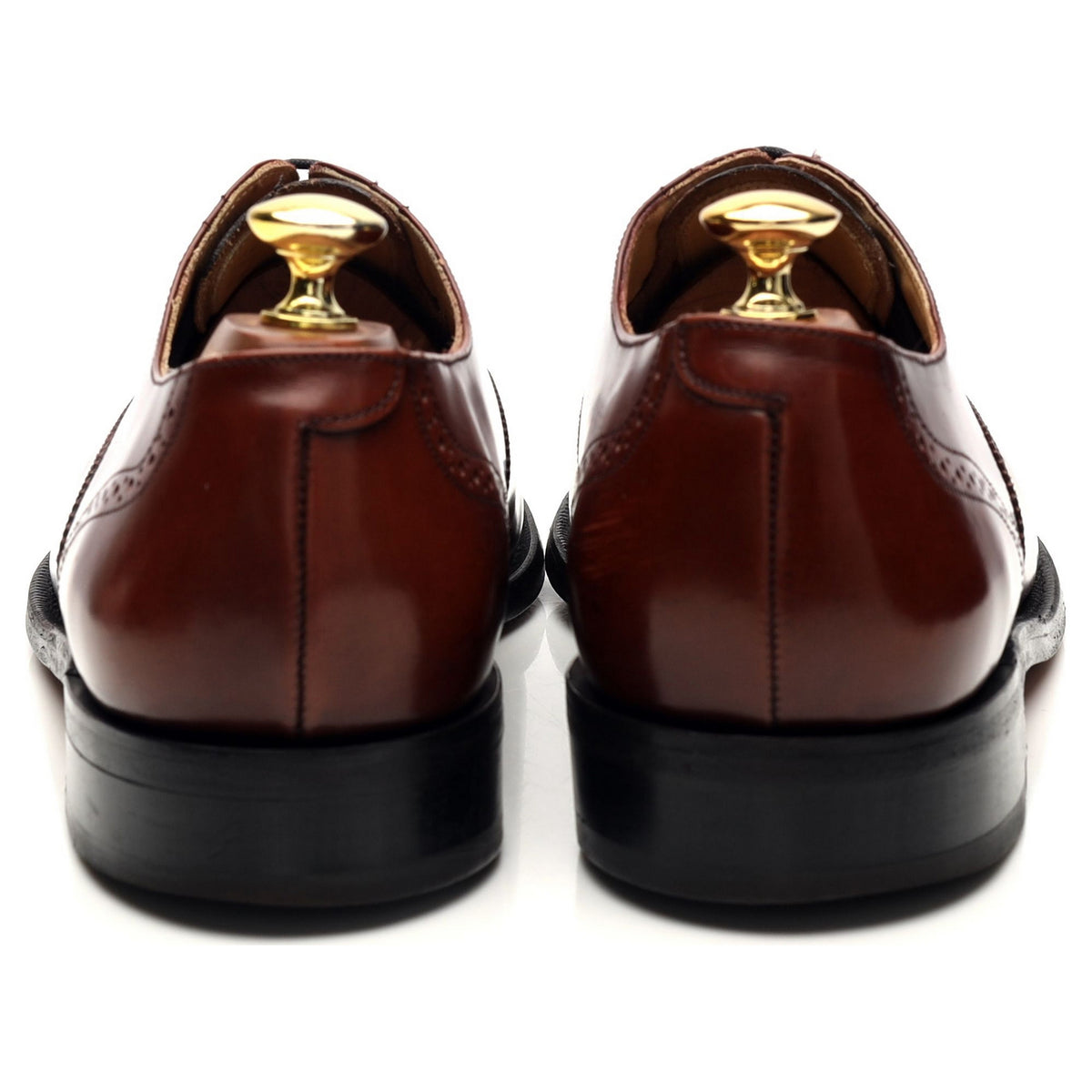 &#39;Gatwick&#39; Brown Leather Oxford Brogues UK 8 G