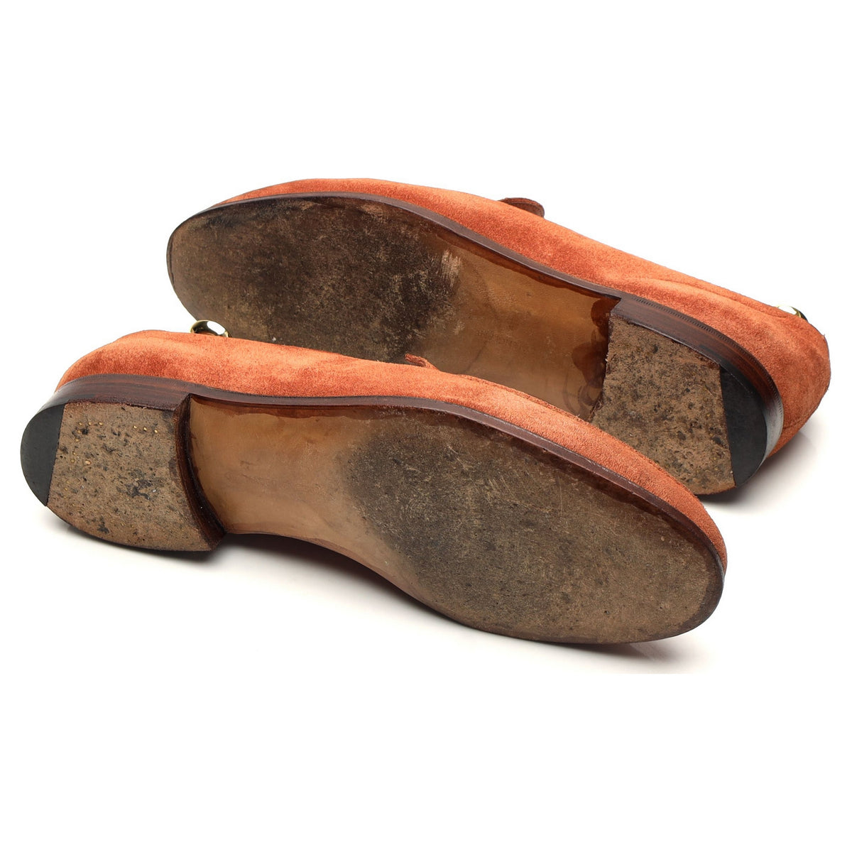 &#39;Islington&#39; Tan Brown Suede Slip On Loafers UK 8 E